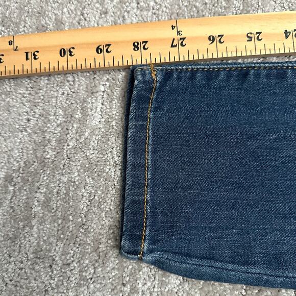 Judy Blue Jeans Womens 7/28 Skinny Fit Buffalo Plaid Patch Distressed Stretch - Picture 11 of 13